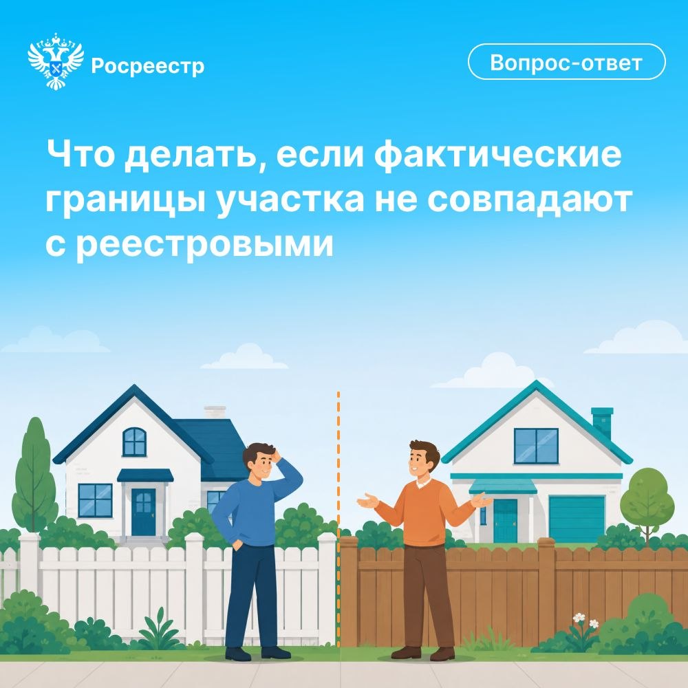 фактические границы участка не совпадают с реестровыми